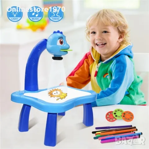 Детски проектор за рисуване си и розов цвят **АКЦИЯ**, снимка 3 - Рисуване и оцветяване - 47960735