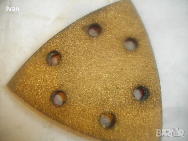 90х90х90мм нова диамантена делта велкро триъгълна приставка самозалепваща се за виброшлайф реноватор, снимка 10 - Други инструменти - 51555795