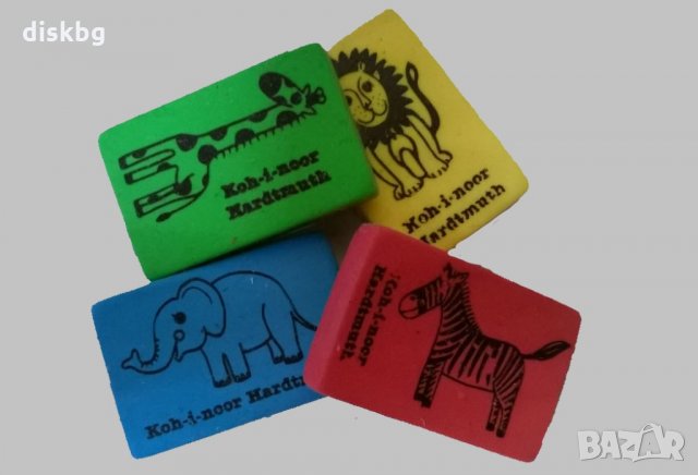 Канцеларска Гума "Koh-i-noor" цветна