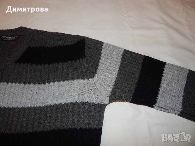 Мъжки пуловер Л/ХЛ размер, снимка 5 - Пуловери - 28075762