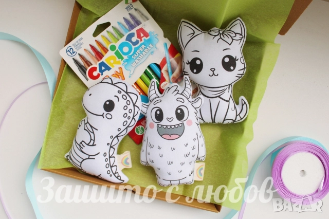 Цветни приятелчета, Творческа игра, Рисуване, Комплект рисуване, снимка 9 - Образователни игри - 52368140