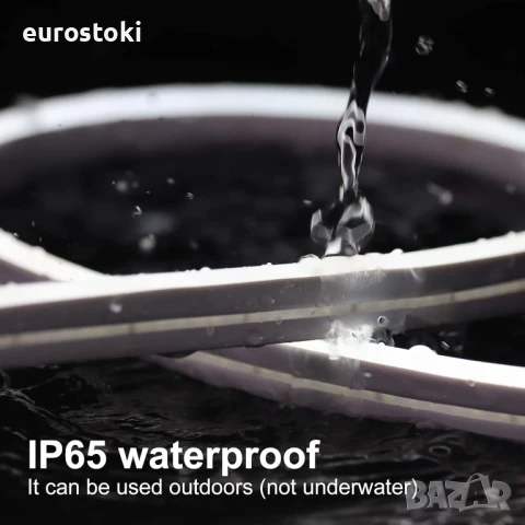 EXTRASTAR LED водоустойчива лента неонова 5 метра 12V 120 светодиода 8.5W/M IP65, гъвкава, снимка 3 - Лед осветление - 51091302