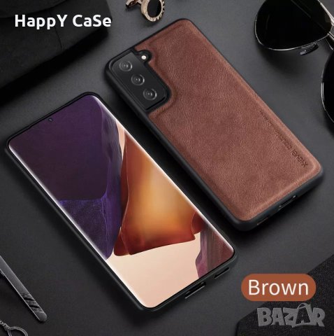 X-LEVEL Лукс кейс калъф кожен гръб за Samsung Galaxy S21 Ultra / S21+ Plus / S21, снимка 2 - Калъфи, кейсове - 32056297