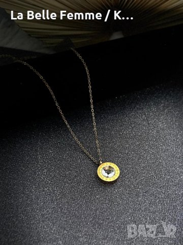 Колиета изработени от медицинска стомана 316L със златисто PVD, снимка 13 - Колиета, медальони, синджири - 44015743