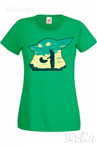 Дамска тениска Star Wars mandalorian baby yoda 1,Филм,Игра,superhero,Изненада,Подарък,Повод,, снимка 7 - Тениски - 37731813