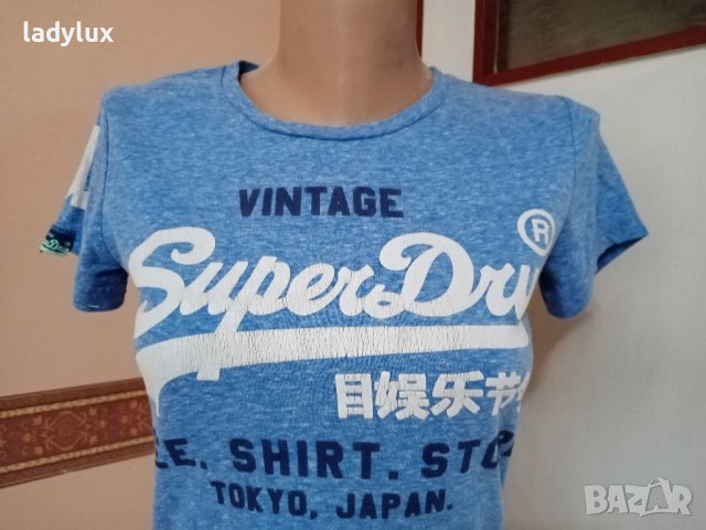 Super Dry Vintage, Оригинална, Размер XS/S. Код 1761, снимка 2 - Тениски - 36905549