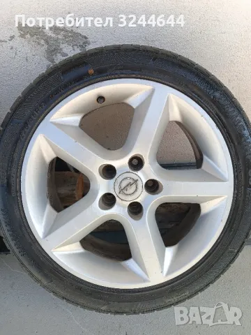 Алуминиеви джанти Опел Зафира астра 17 5х110 с нови летни гуми 225/45/17, снимка 7 - Гуми и джанти - 49593478