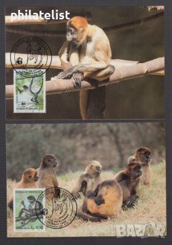 Хондурас 1990 - 4 броя Карти Максимум - WWF, снимка 2 - Филателия - 39013204