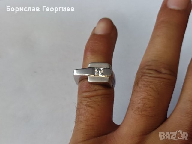 Сребърен пръстен 925 с родиево покритие, снимка 5 - Пръстени - 38002649