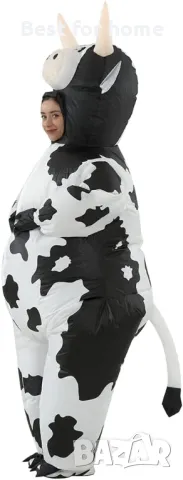 Забавен костюм крава - пълен комплект с помпа от RHYTHMARTS, снимка 4 - Други - 48256017