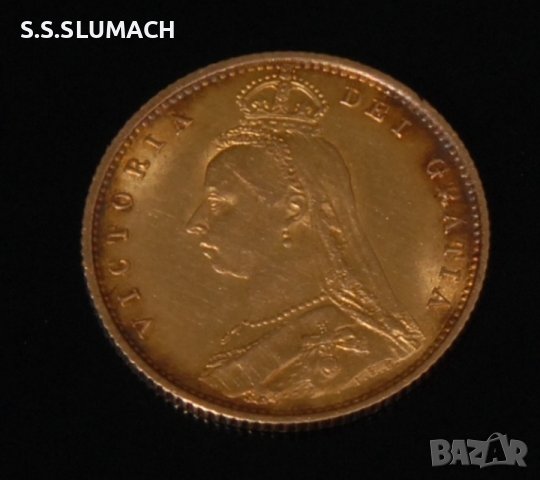   AUSTRALIA 1887 Queen Victoria JUBILEE..(half sovereign) , снимка 3 - Нумизматика и бонистика - 43349714