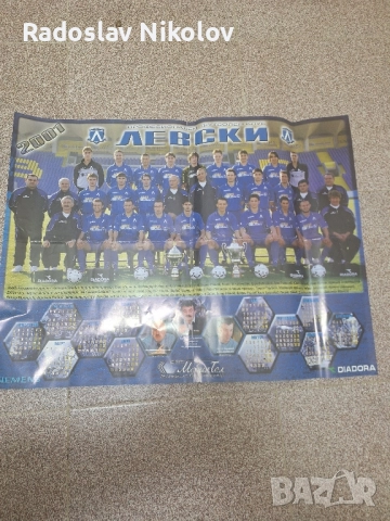 Продавам календар на ЛЕВСКИ за 2001 година