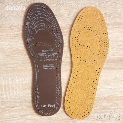 1517 Антибактериални стелки за обувки изкуствена кожа 36-46 номер, снимка 3 - Други - 29061474