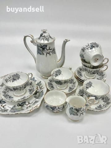 Колекционерски сервиз Royal Albert, Silver Maple, снимка 6 - Сервизи - 53350106