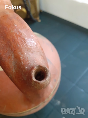 Стара рисувана стомна керамика, снимка 6 - Антикварни и старинни предмети - 53295112