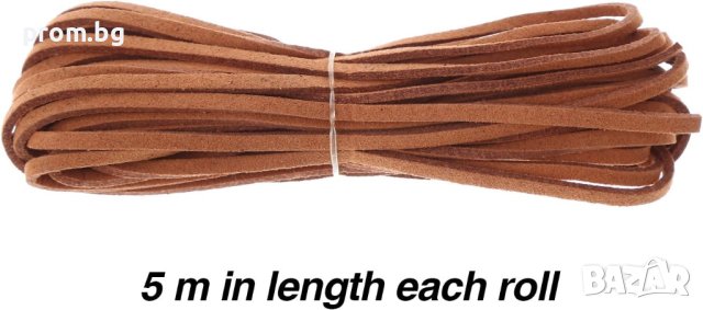 шнур за декоративен шев и обкантване на кожа, 5м, кожарски, сарашки, снимка 2 - Други инструменти - 29462866