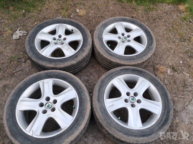 Оригинални Лети Джанти Шкода Октавия 2003г  16 цола, снимка 4 - Гуми и джанти - 26034387