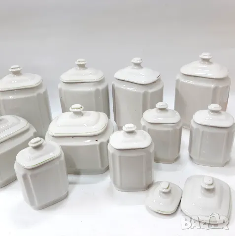 Стари порцеланови буркани за подправки и продукти - 11 бр.(13.5), снимка 7 - Антикварни и старинни предмети - 47736030