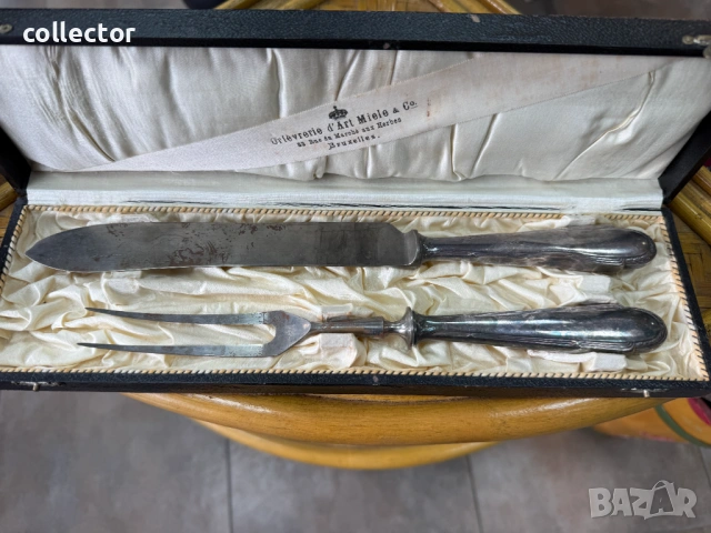 Комплектпосребрени прибори WMF - 1920г. №7843, снимка 3 - Антикварни и старинни предмети - 53096074