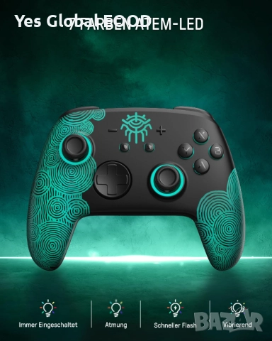 Switch 2 Pro безжичен контролер с Hall Effect стикове и RGB