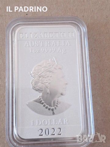 Сребро кюлче Дракон лунар 2022 1 унция OZ, снимка 2 - Нумизматика и бонистика - 53110086