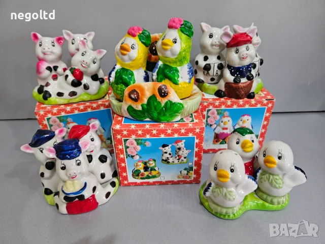 КРАСИВИ СОЛНИЧКИ ЖИВОТНИ! 3 комплекта солинички за 10лв,  8 комплекта солинички  за 20лв, снимка 4 - Аксесоари за кухня - 49043751