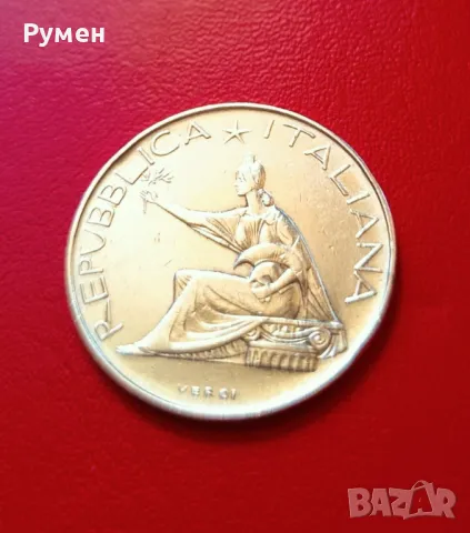 500 Liri Italiana 1965-1961 г.Сребро!, снимка 4 - Нумизматика и бонистика - 34374805