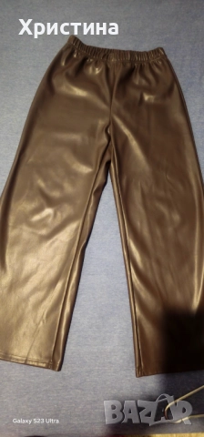 Дамски кожен панталон, снимка 3 - Панталони - 52898153