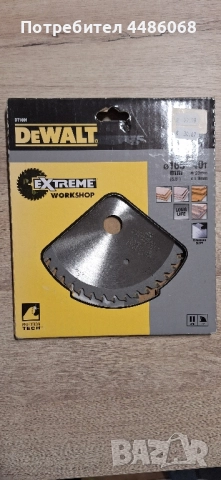 Диск за циркуляр ф 165mm x 20mm x 40T × 1.9mm DeWalt , снимка 2 - Други инструменти - 52526526