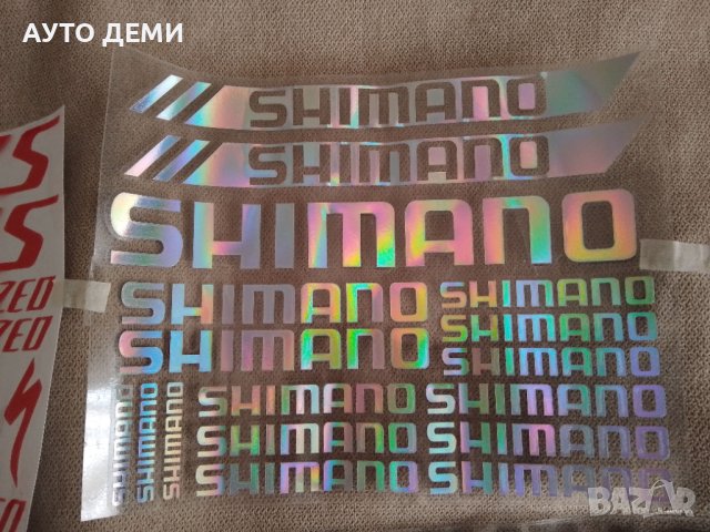 Маркови цветни и светлоотразителни стикери Specialized , S-Works ,Shimano за велосипед колело, снимка 3 - Аксесоари и консумативи - 43377504
