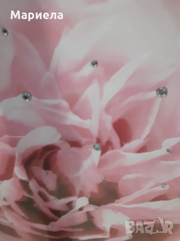 Картина "цвете" с ефектни камъни 2 цвята - 55х55см, снимка 6