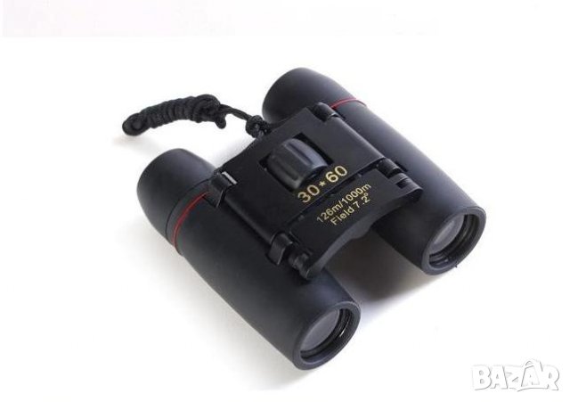 Гумиран сгъваем бинокъл (30 x 60), снимка 6 - Къмпинг мебели - 33051790