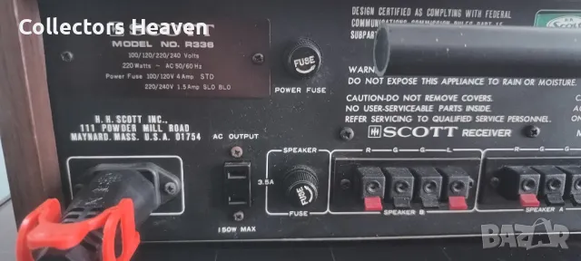 Scott R336, снимка 10 - Ресийвъри, усилватели, смесителни пултове - 49713803