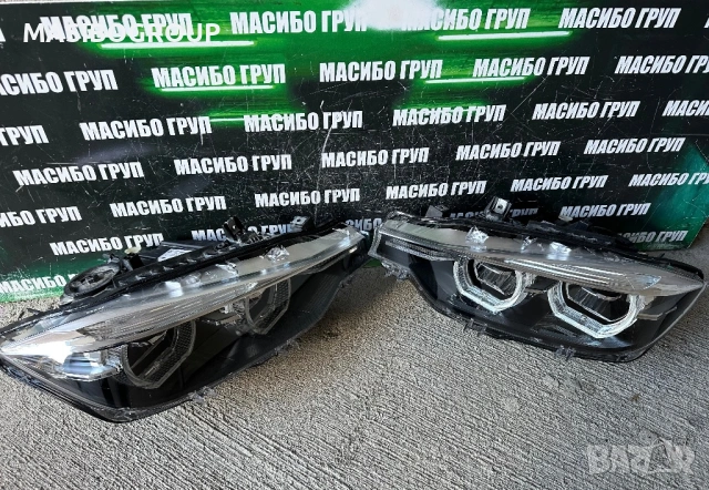 Фарове BMW LED фар Shadow Black Line за Бмв Ф30 фейс Bmw 3 F30 F31 LCI, снимка 2 - Части - 49292775