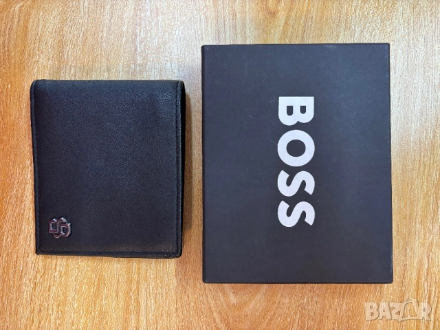 Кожен портфейл BOSS, снимка 5 - Портфейли, портмонета - 53132794