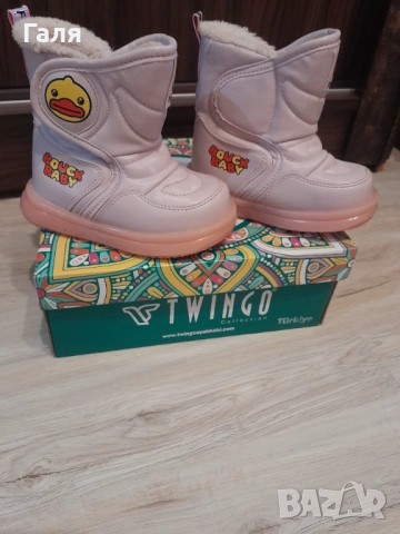 Топли розови детски ботушки №25, снимка 2 - Детски боти и ботуши - 52682725