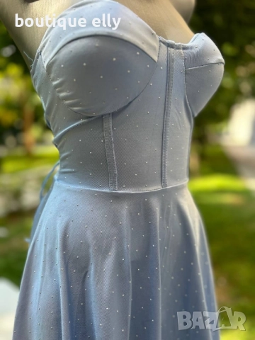 елегантна рокля с регулиращи се връзки, снимка 7 - Рокли - 52135310