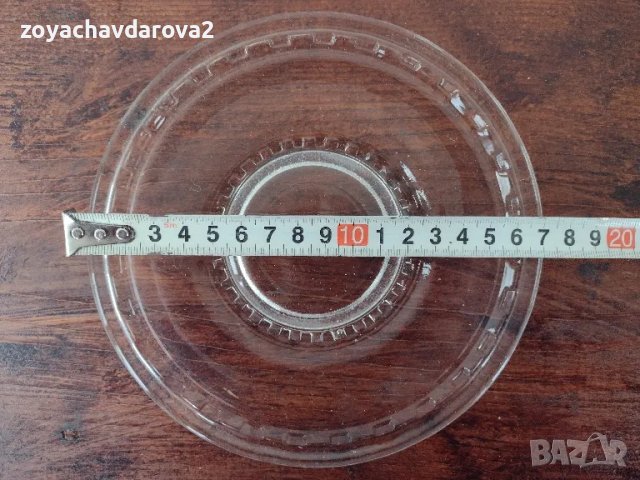 СТАР СТЪКЛЕН СЕРВИЗ ЗА ТОРТА СЛАДКИШИ ОТ БЯЛО СТЪКЛО, снимка 6 - Сервизи - 48992612