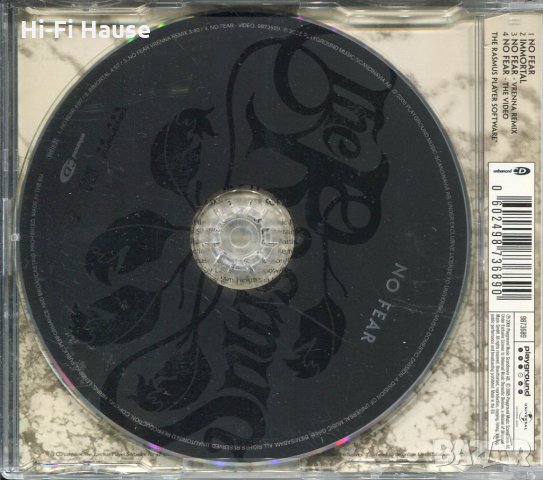 The Rasmus -No fear, снимка 2 - CD дискове - 35470637