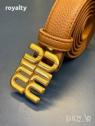 Miu Miu естествена кожа дамски колани , снимка 3 - Колани - 49201089