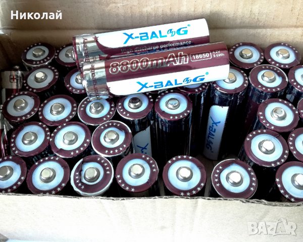 Акумулаторна батерия 4.2 V и  3.7 V 18650, 6800 mAh и зарядно за тях, снимка 2 - Друга електроника - 9894485