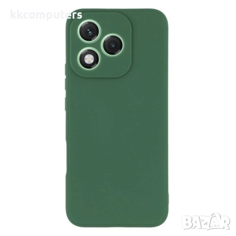 Силиконов кейс iPaky матиран и Протектор За Honor 400 Lite, Тъмнозелен