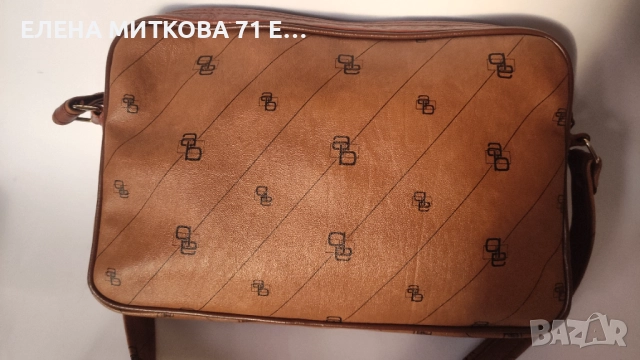 Кожена дамска чанта от Ashley Brooke в кафяв цвят, снимка 6 - Чанти - 52314150