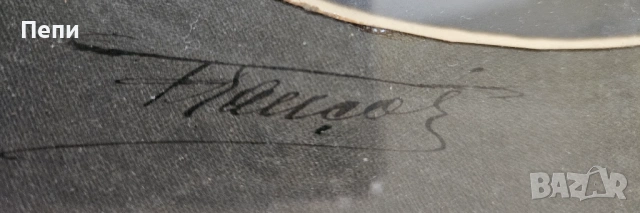 Антикварна овална рамка с портрет, снимка 4 - Антикварни и старинни предмети - 53605048