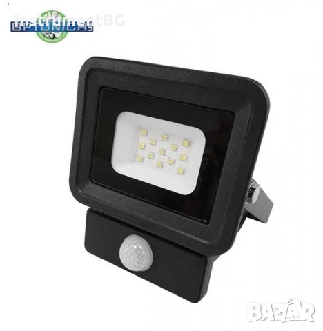 LED SMD ПРОЖЕКТОР СЪС СЕНЗОР ЗА ДВИЖЕНИЕ 10W 4500K БЯЛА СВЕТЛИНА, снимка 1 - Прожектори - 28170141