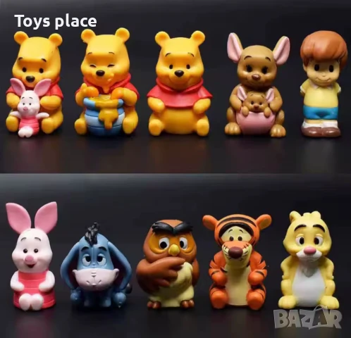 10бр фигурки Disney Мечо Пух и приятели 