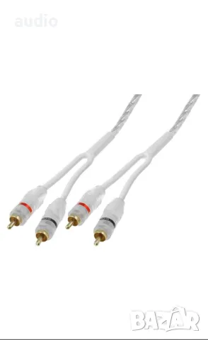 Кабел 2RCA - 2RCA 5 метра, снимка 1