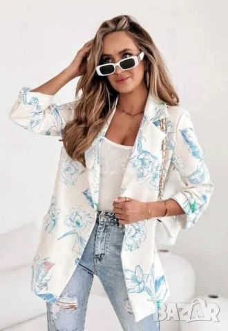 флорални овърсайз сака , снимка 2 - Сака - 50871788