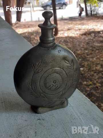 Стар възрожденски хайдушки оловно калаен павур, снимка 6 - Антикварни и старинни предмети - 53461025