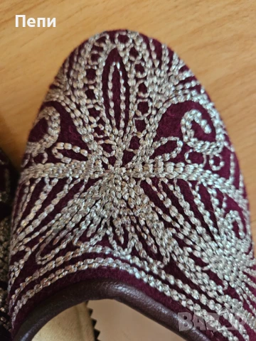 Везани домашни чехли 37 р., снимка 2 - Чехли - 51362147